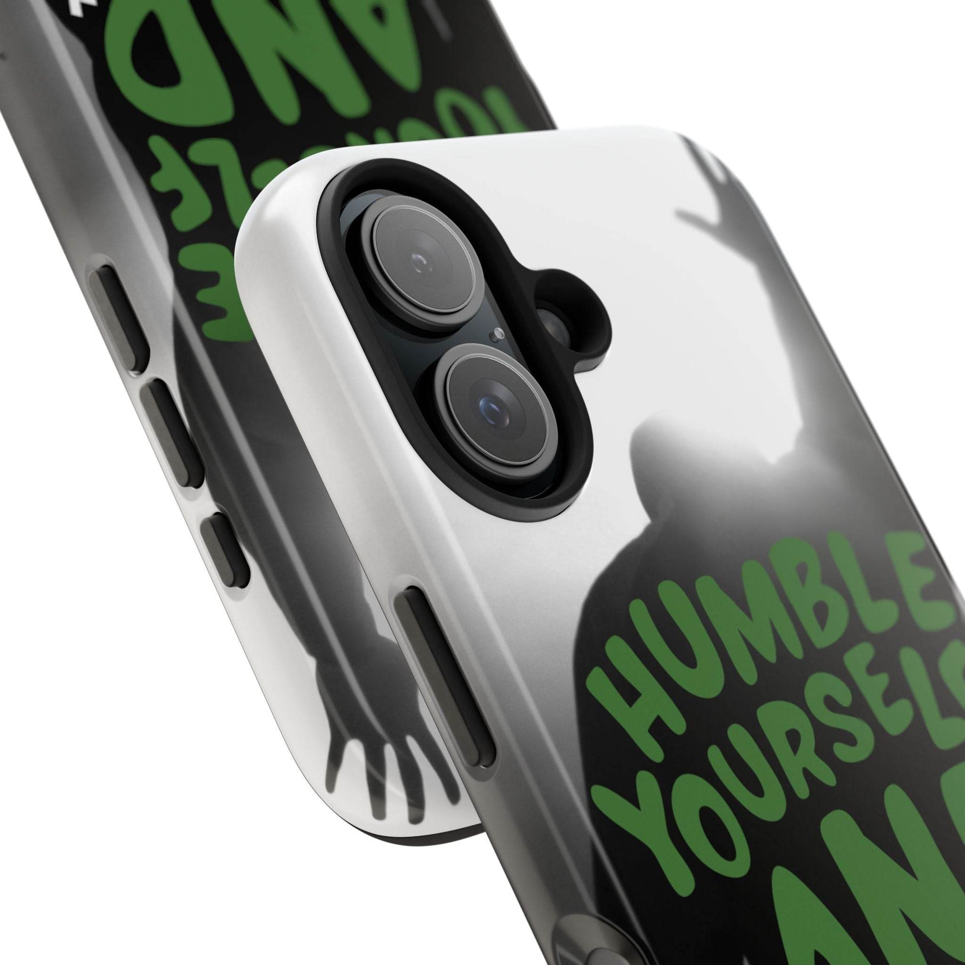 Humble Yourself and Pray Phone Case – Deep Green Faith Design - Harmony + Hope