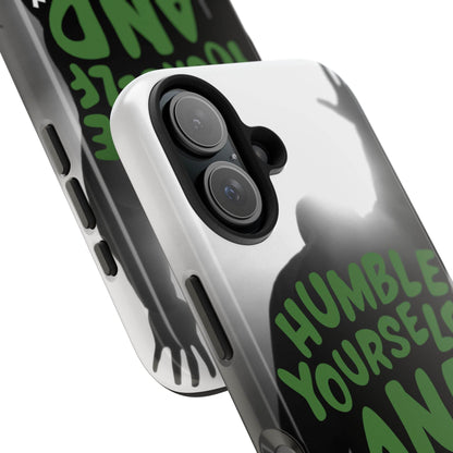 Humble Yourself and Pray Phone Case – Deep Green Faith Design - Harmony + Hope