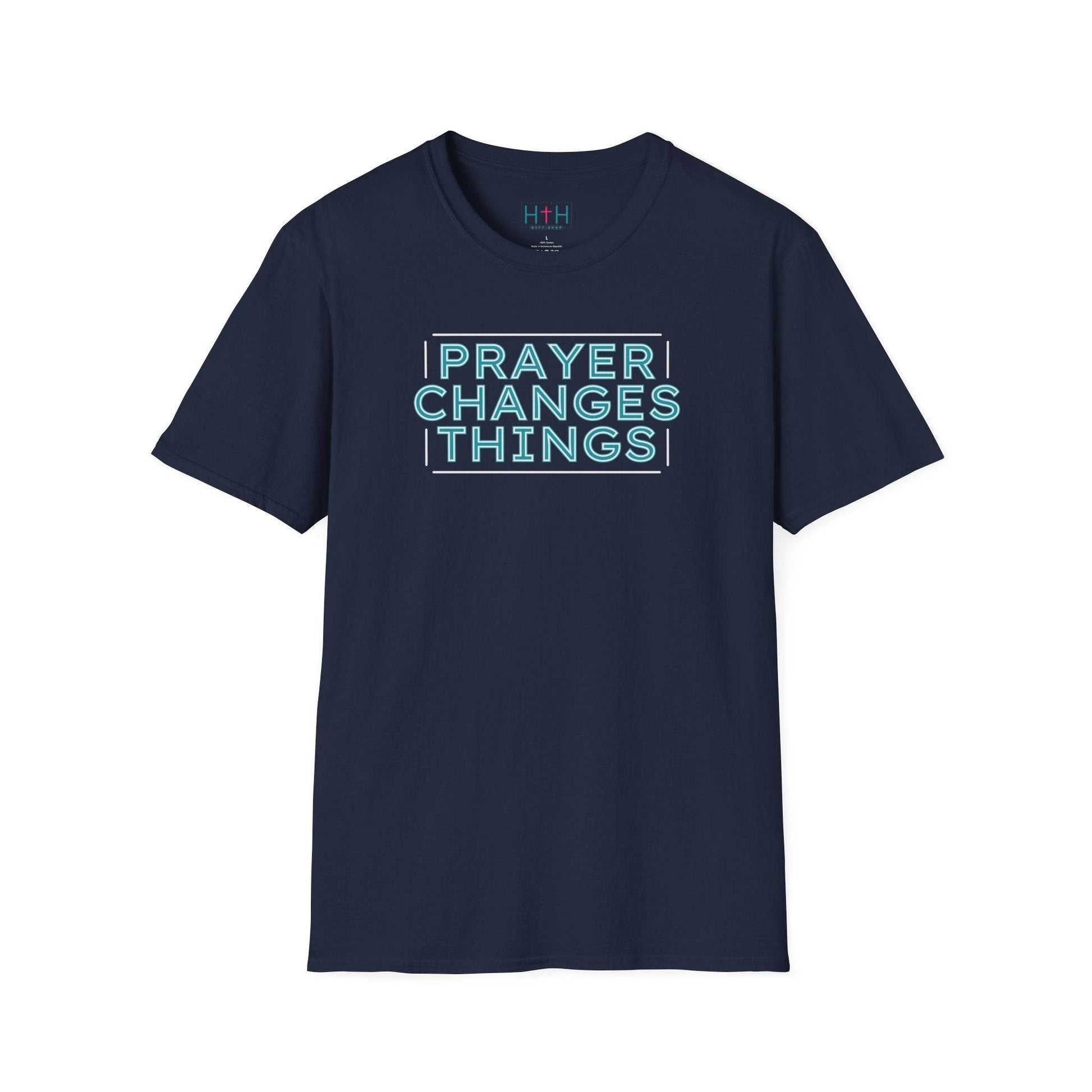 Faith in Motion - Prayer Changes Things Inspirational Unisex T-Shirt - Harmony + Hope