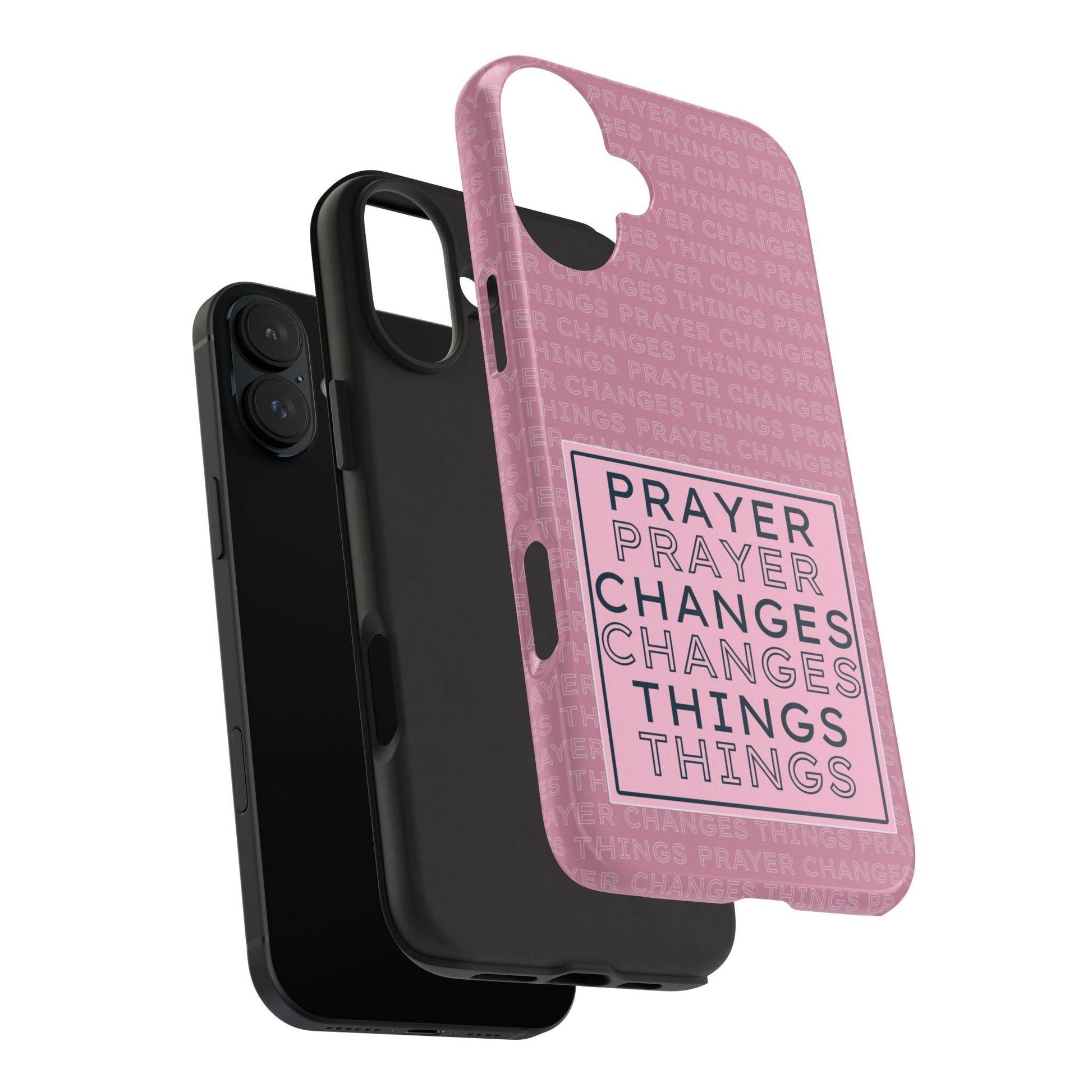 Prayer Changes Things Phone Case – Mauve Pink Faith Design - Harmony + Hope