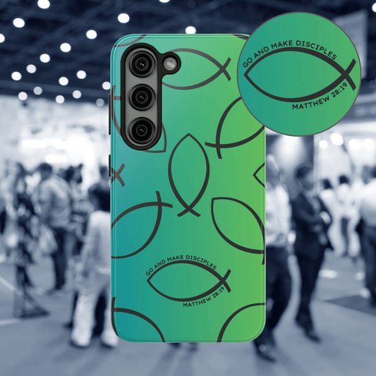 Go and Make Disciples Phone Case – Teal Green Gradient - Harmony + Hope
