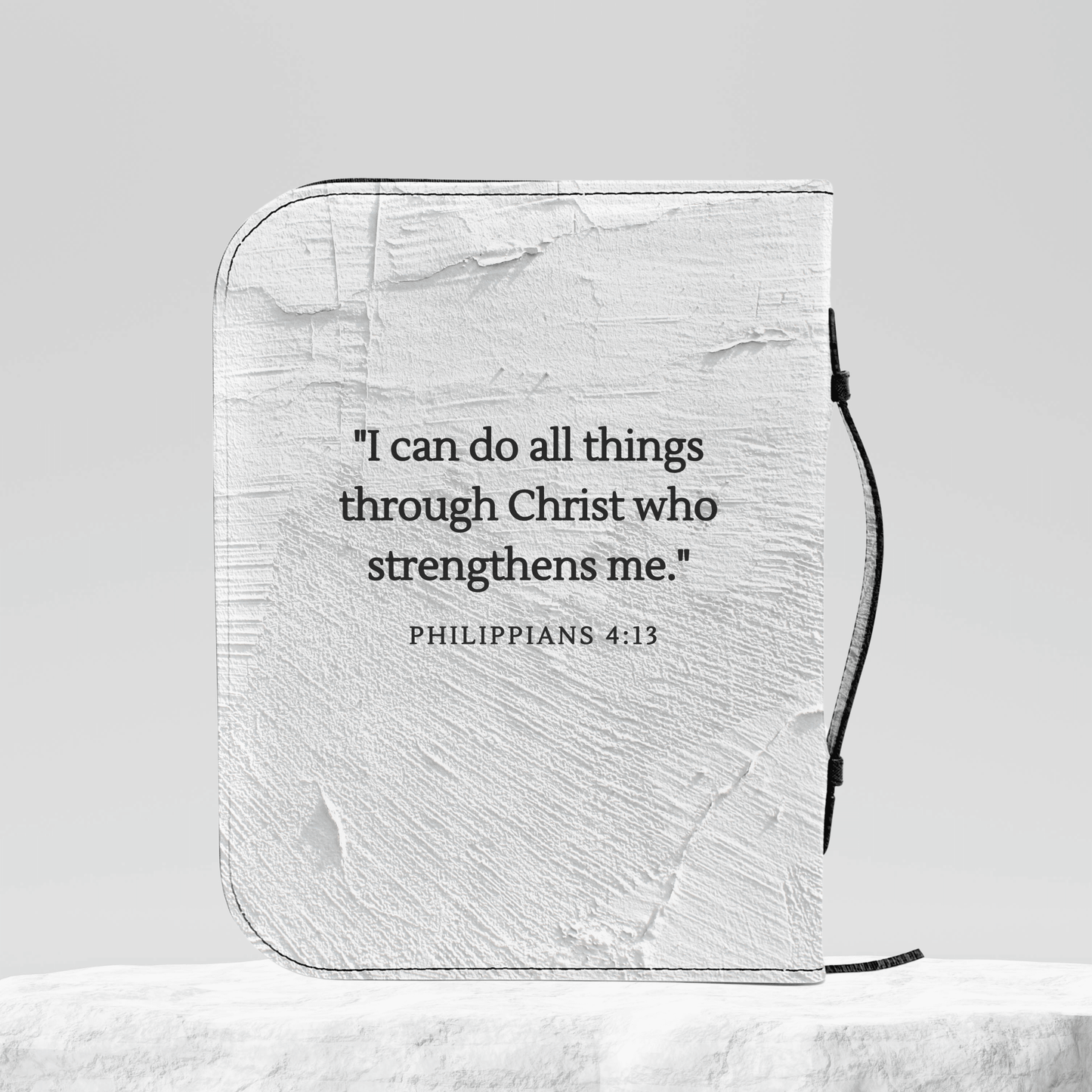 Custom Men's Bible Cover – Cross of Nails | Personalized Name & Verse | Wall - Harmony + Hope