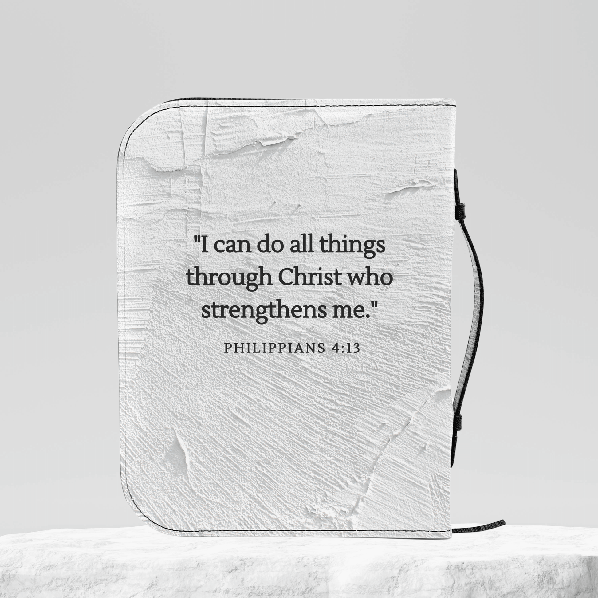 Custom Men's Bible Cover – Cross of Nails | Personalized Name & Verse | Wall - Harmony + Hope