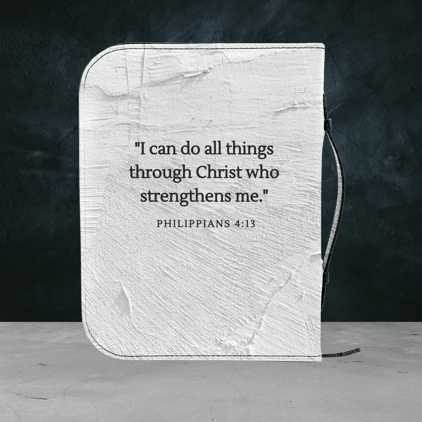 Custom Men's Bible Cover – Cross of Nails | Personalized Name & Verse | Wall - Harmony + Hope