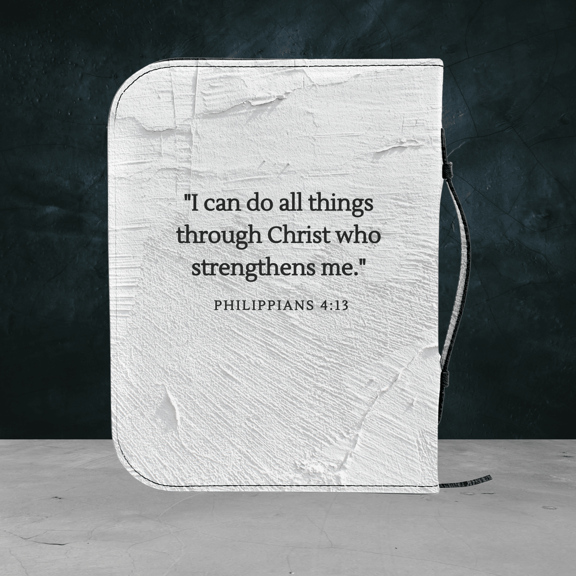 Custom Men's Bible Cover – Cross of Nails | Personalized Name & Verse | Wall - Harmony + Hope