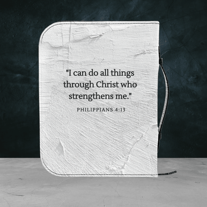 Custom Men's Bible Cover – Cross of Nails | Personalized Name & Verse | Wall - Harmony + Hope