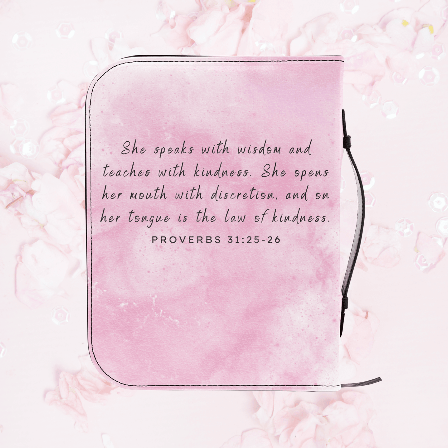 Floral Pink Women's Bible Cover – Custom Name & Bible Verse - Harmony + Hope