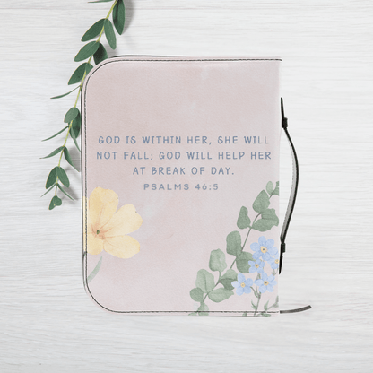 Soft Green Bloom Bible Cover – Custom Name & Scripture Verse - Harmony + Hope