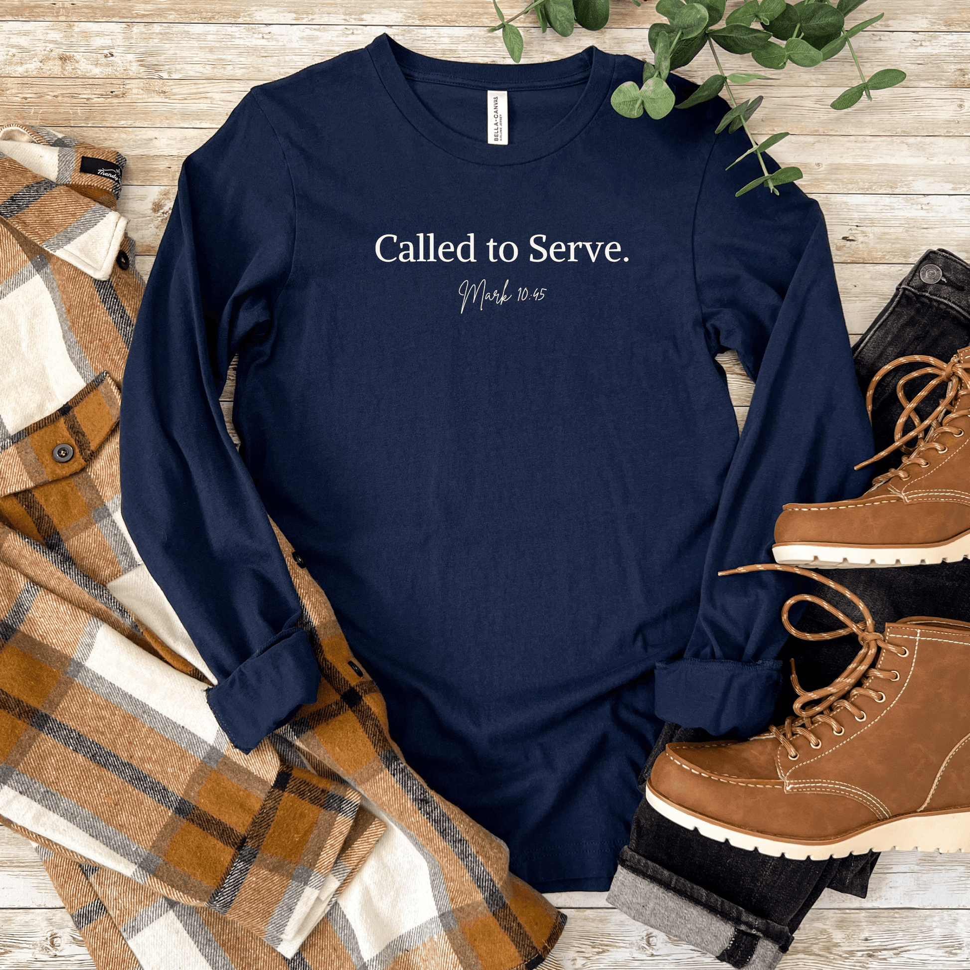 Called to Serve – Mark 10:45 Unisex Long Sleeve Tee - Harmony + Hope