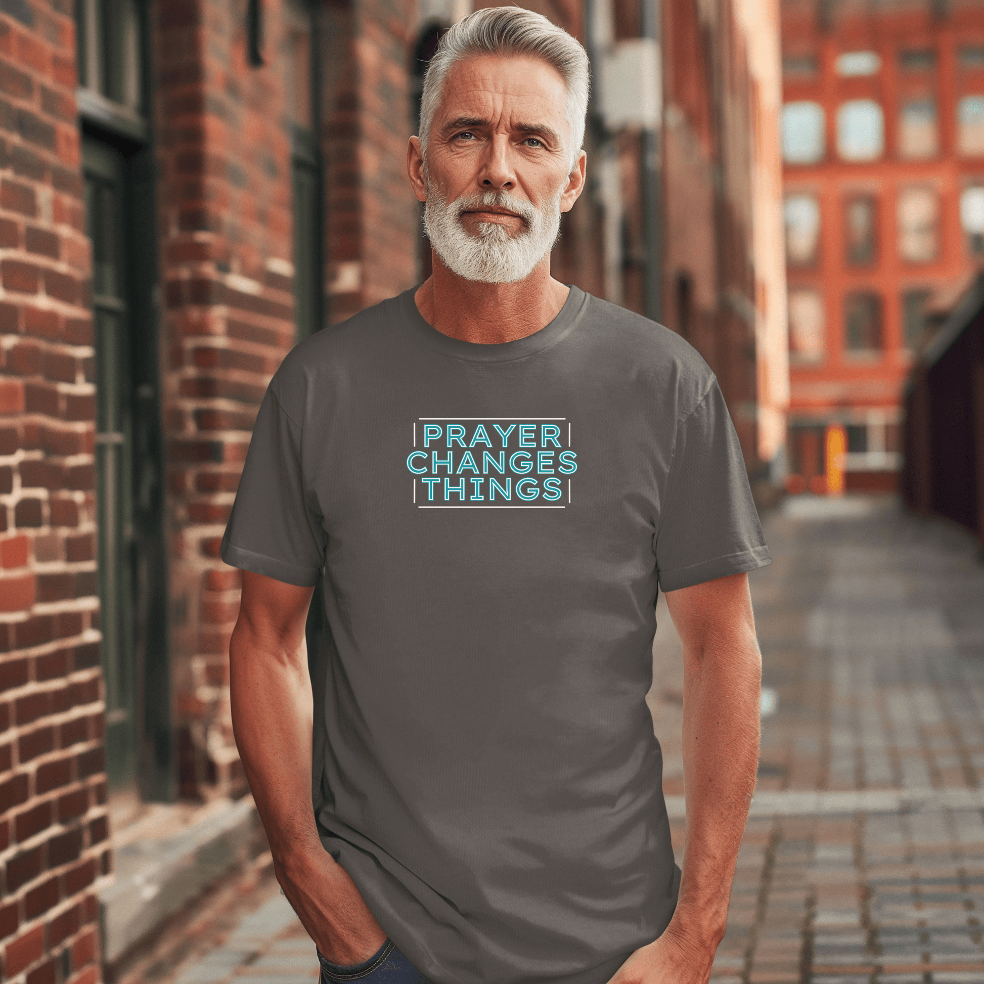 Faith in Motion - Prayer Changes Things Inspirational Unisex T-Shirt - Harmony + Hope