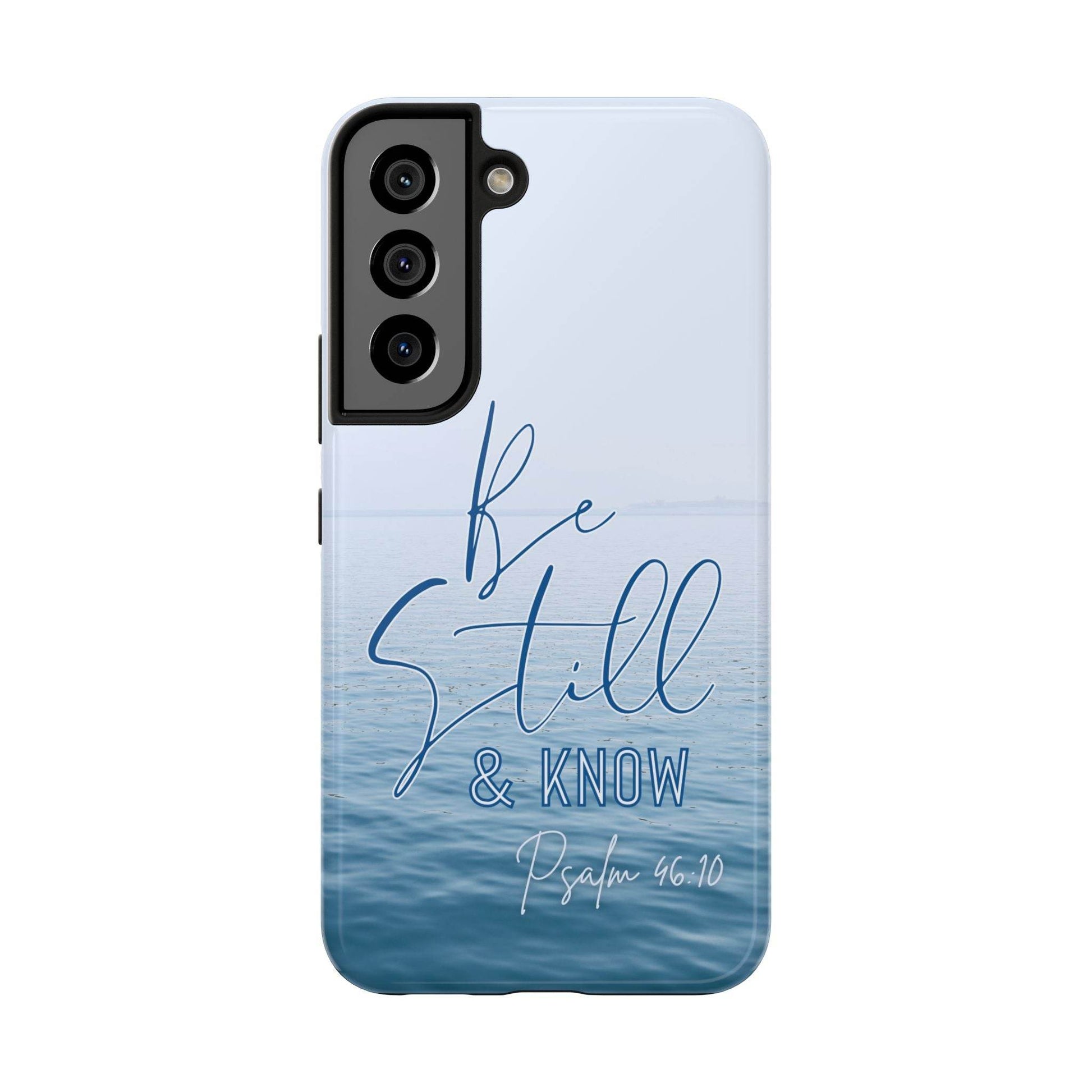 Stillness & Strength Phone Case – Psalm 46:10 Scripture Design - Harmony + Hope