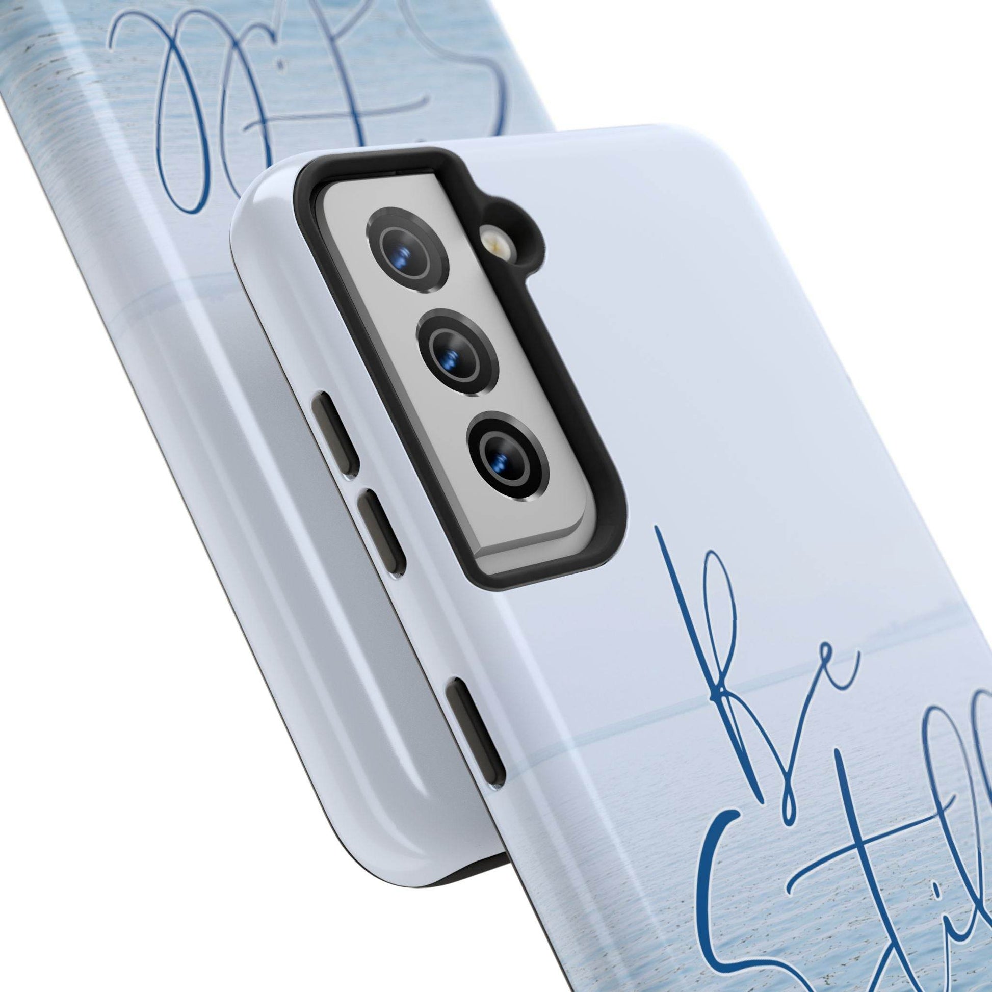 Stillness & Strength Phone Case – Psalm 46:10 Scripture Design - Harmony + Hope