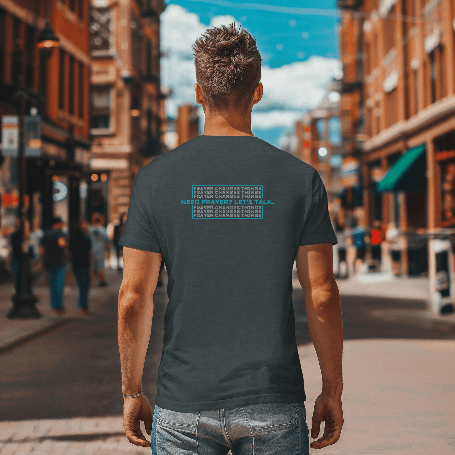 Vintage Wash: Prayer Changes Things T-Shirt - Harmony + Hope