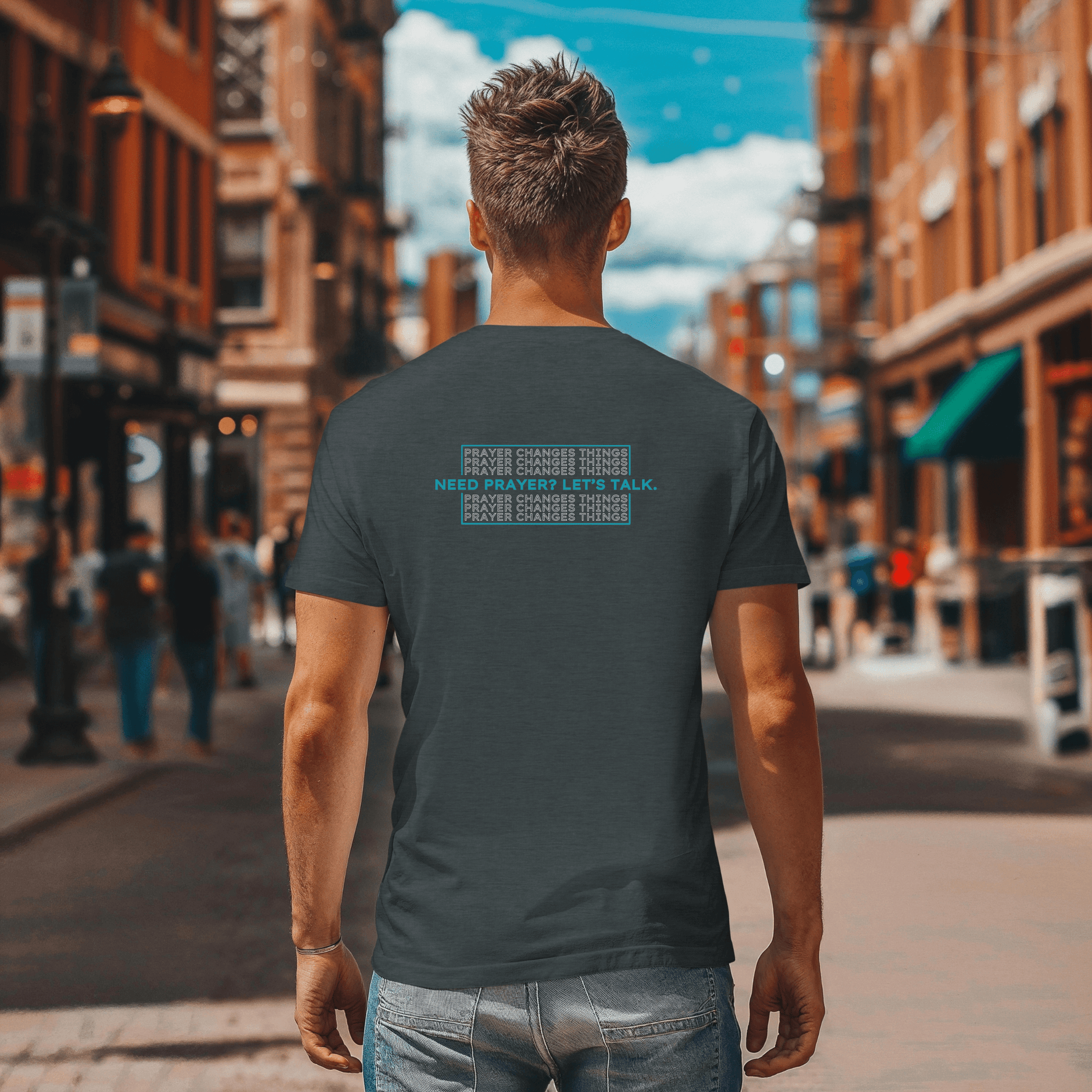 Vintage Wash: Prayer Changes Things T-Shirt - Harmony + Hope