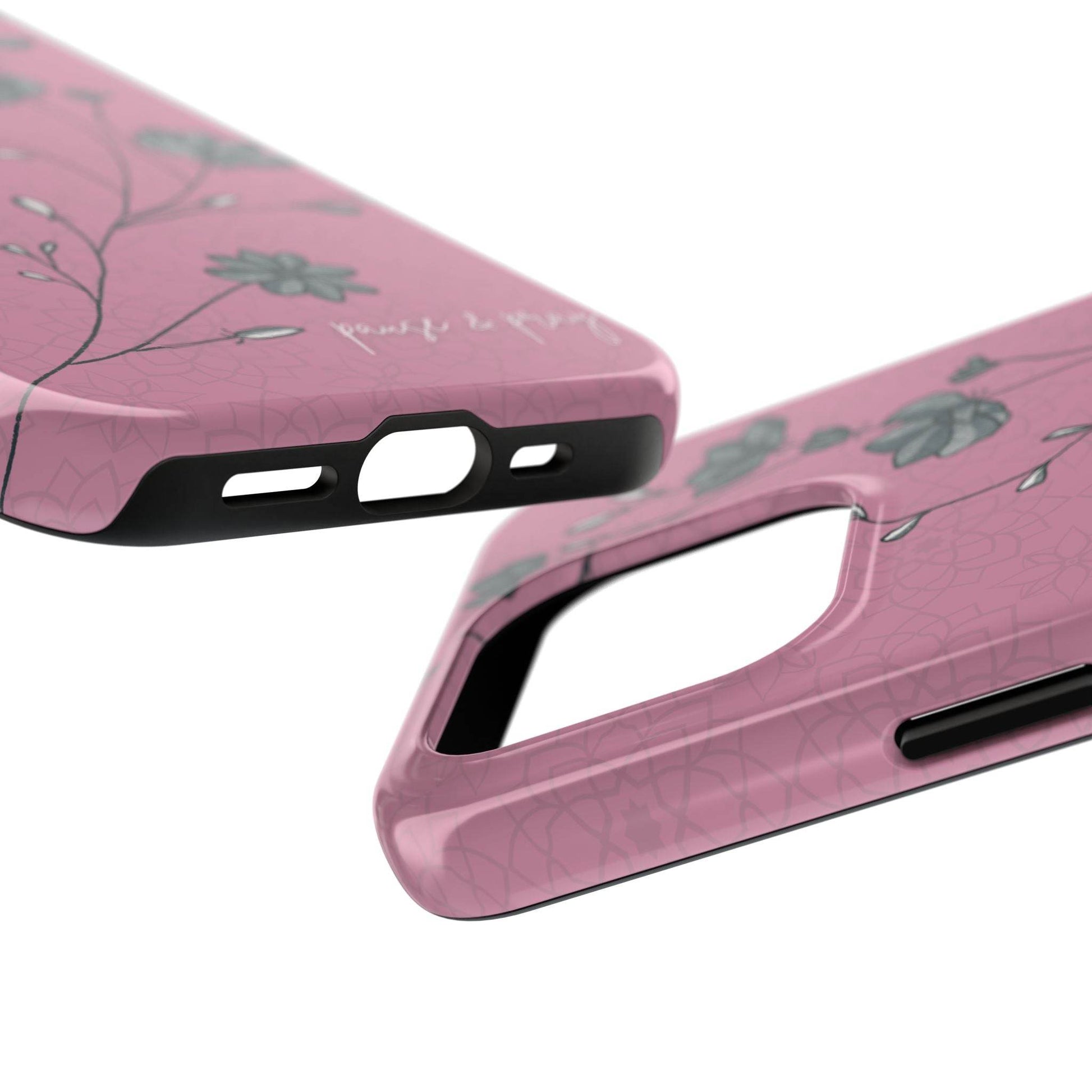 Pause & Pray Phone Case – Mauve Floral Reminder - Harmony + Hope