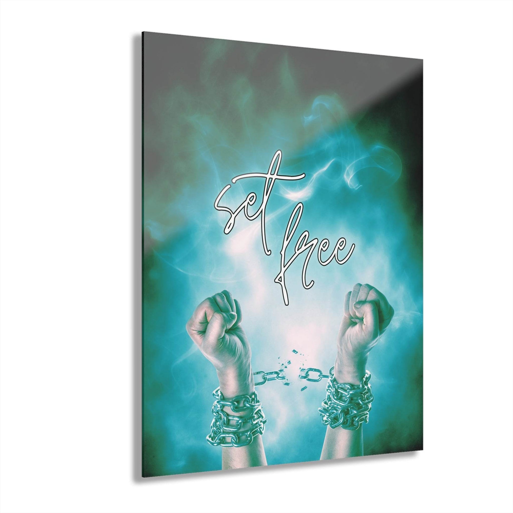Set Free – Breaking Chains Christian Acrylic Wall Art - Harmony + Hope