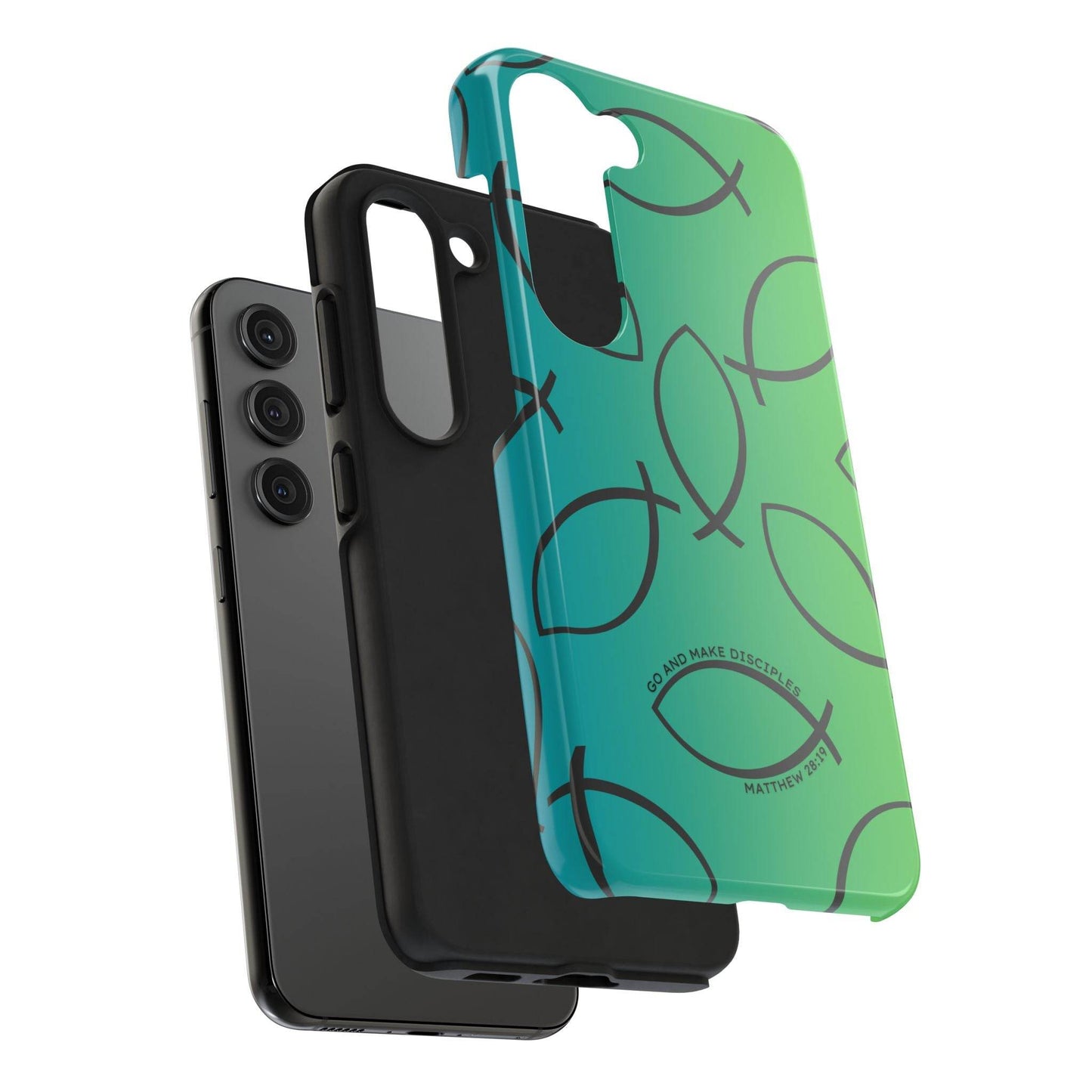 Go and Make Disciples Phone Case – Teal Green Gradient - Harmony + Hope