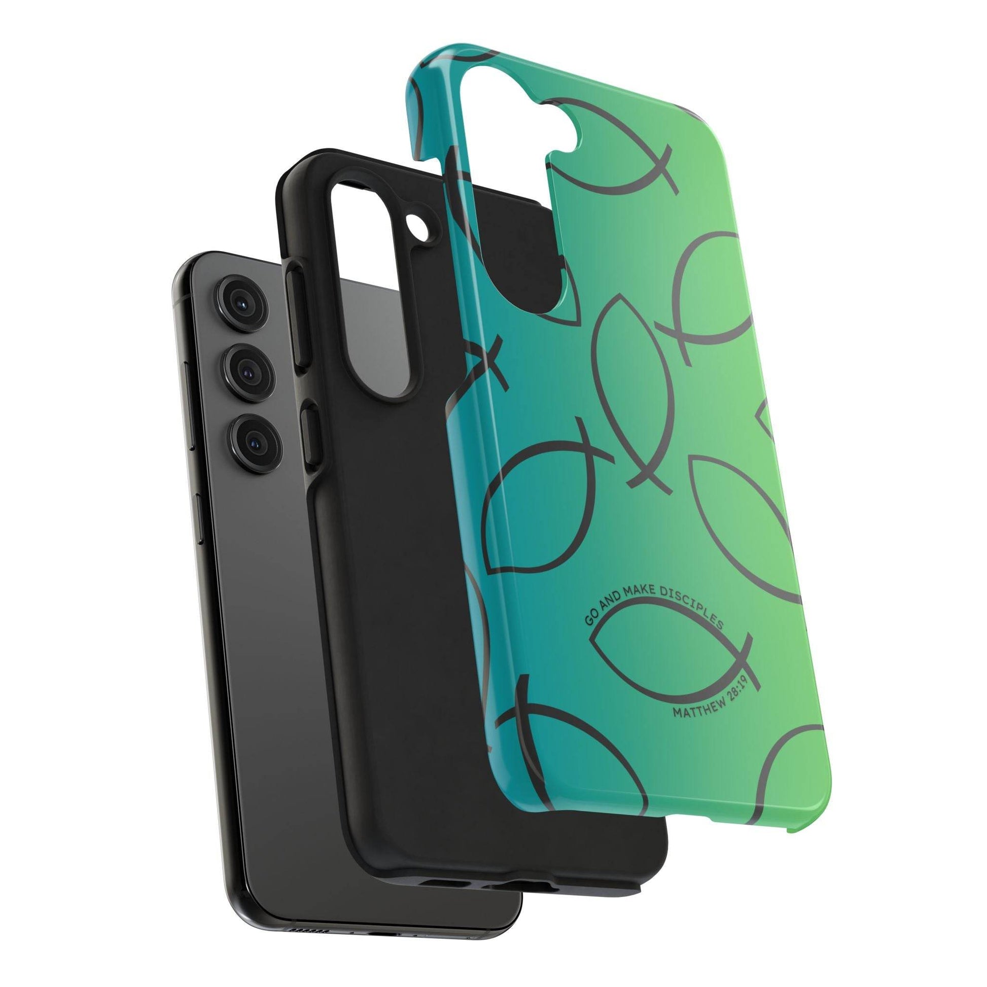 Go and Make Disciples Phone Case – Teal Green Gradient - Harmony + Hope
