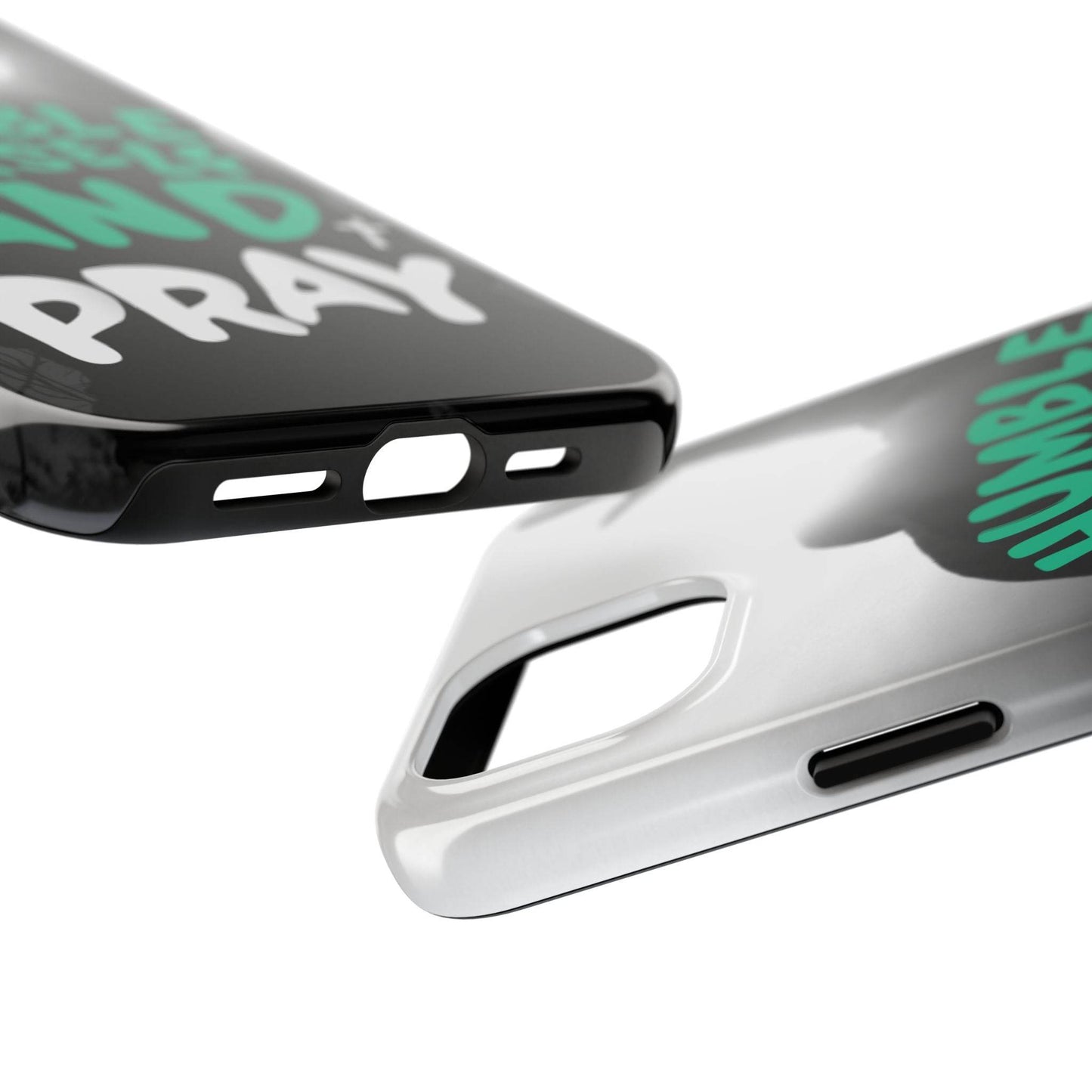 Humble Yourself and Pray Phone Case – Teal Christian Reminder - Harmony + Hope