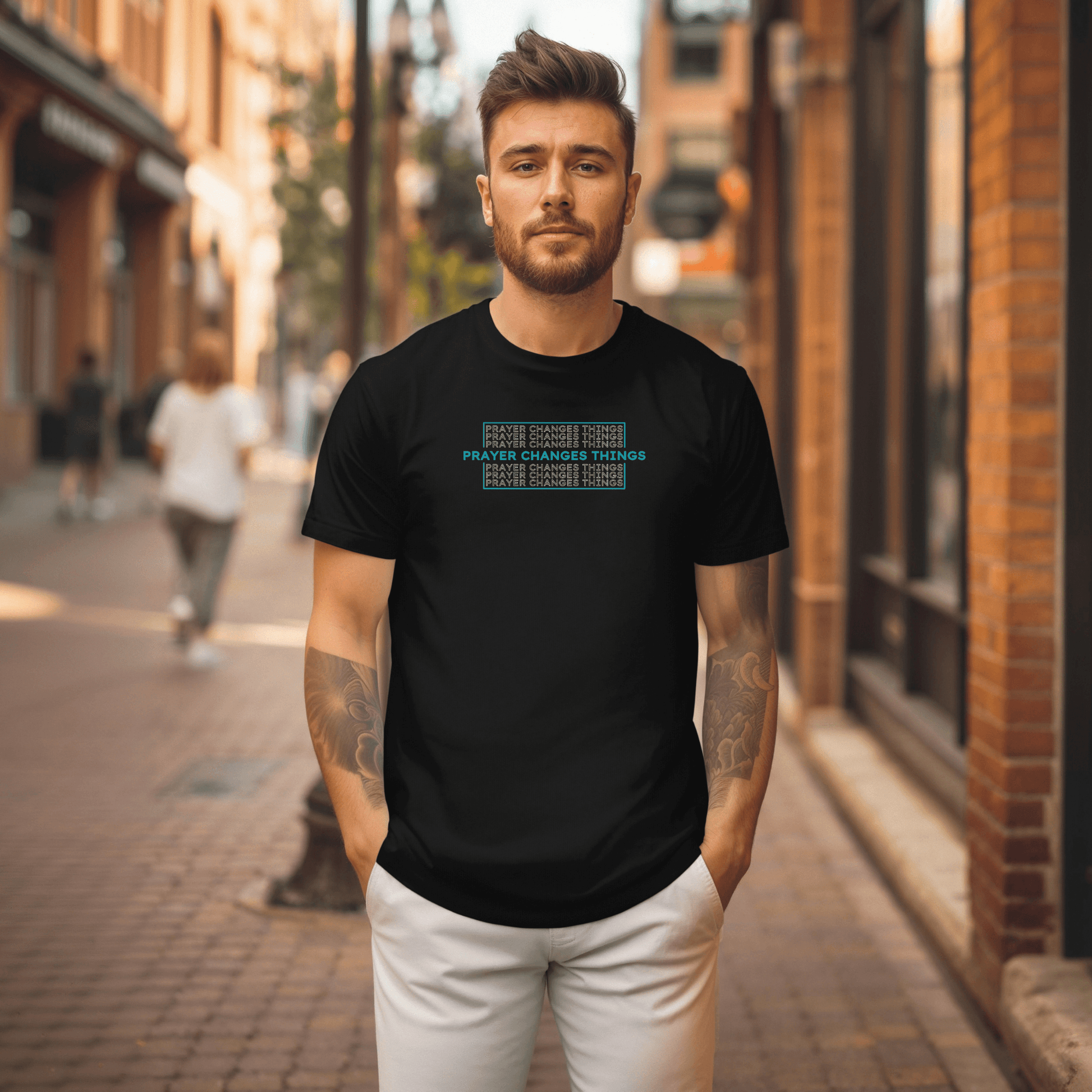 Vintage Wash: Prayer Changes Things T-Shirt - Harmony + Hope