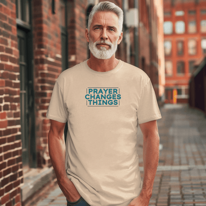Faith in Motion - Prayer Changes Things Inspirational Unisex T-Shirt - Harmony + Hope