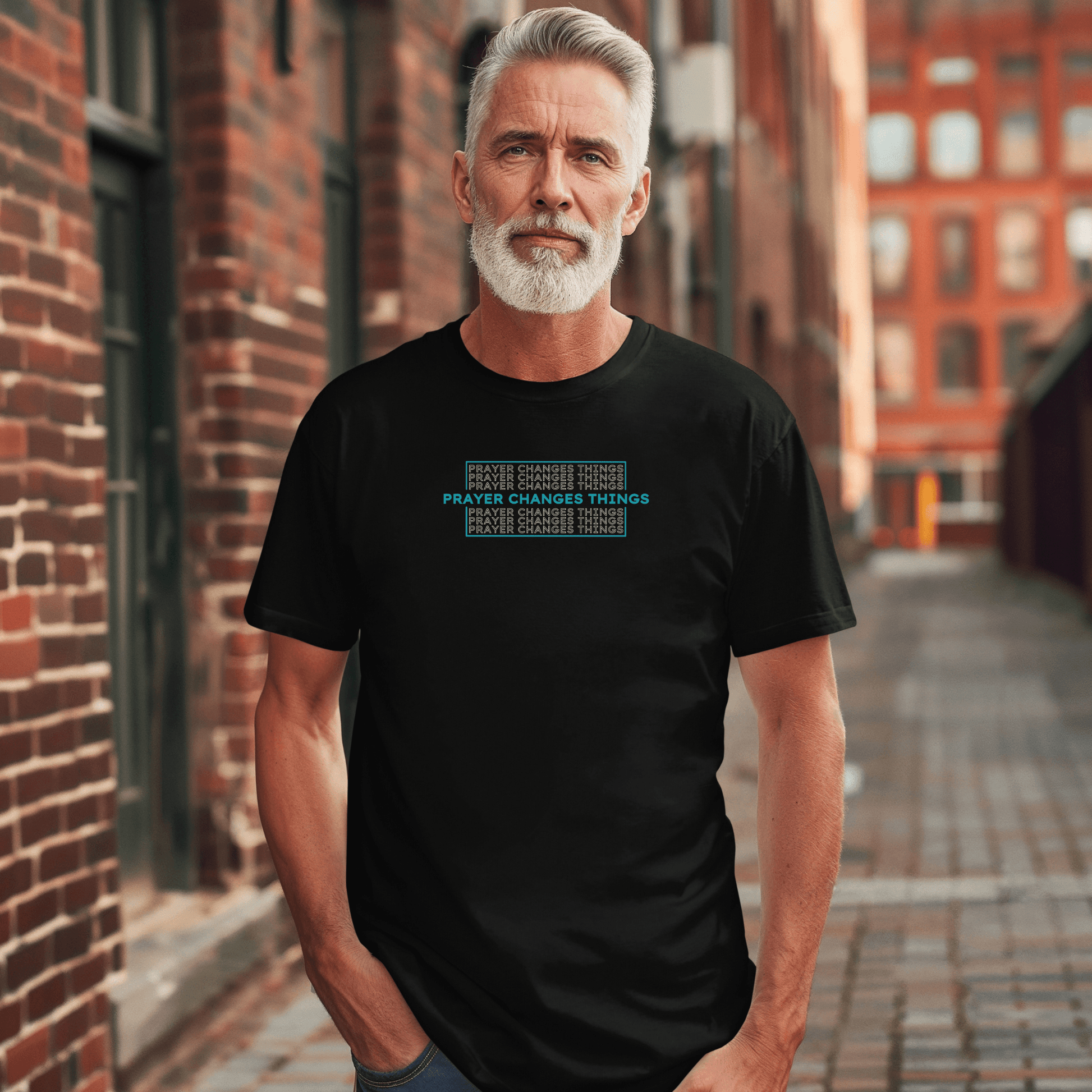 Vintage Wash: Prayer Changes Things T-Shirt - Harmony + Hope