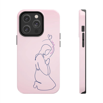 Before I Scroll, I Will Seek Phone Case – Light Pink Christian Cover - Harmony + Hope