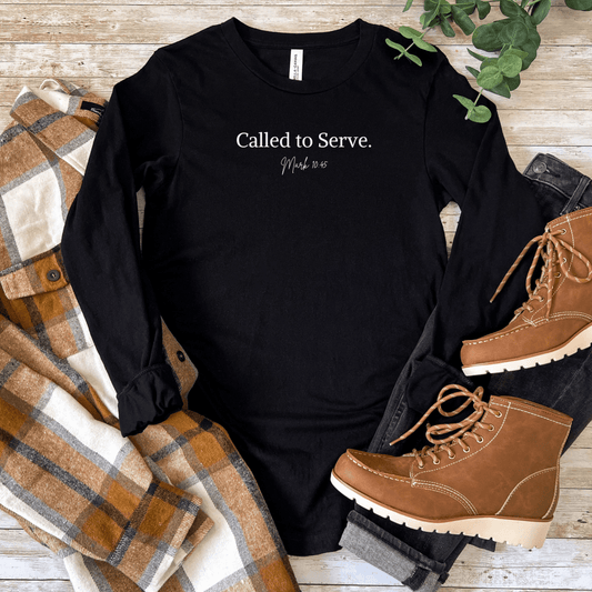 Called to Serve – Mark 10:45 Unisex Long Sleeve Tee - Harmony + Hope