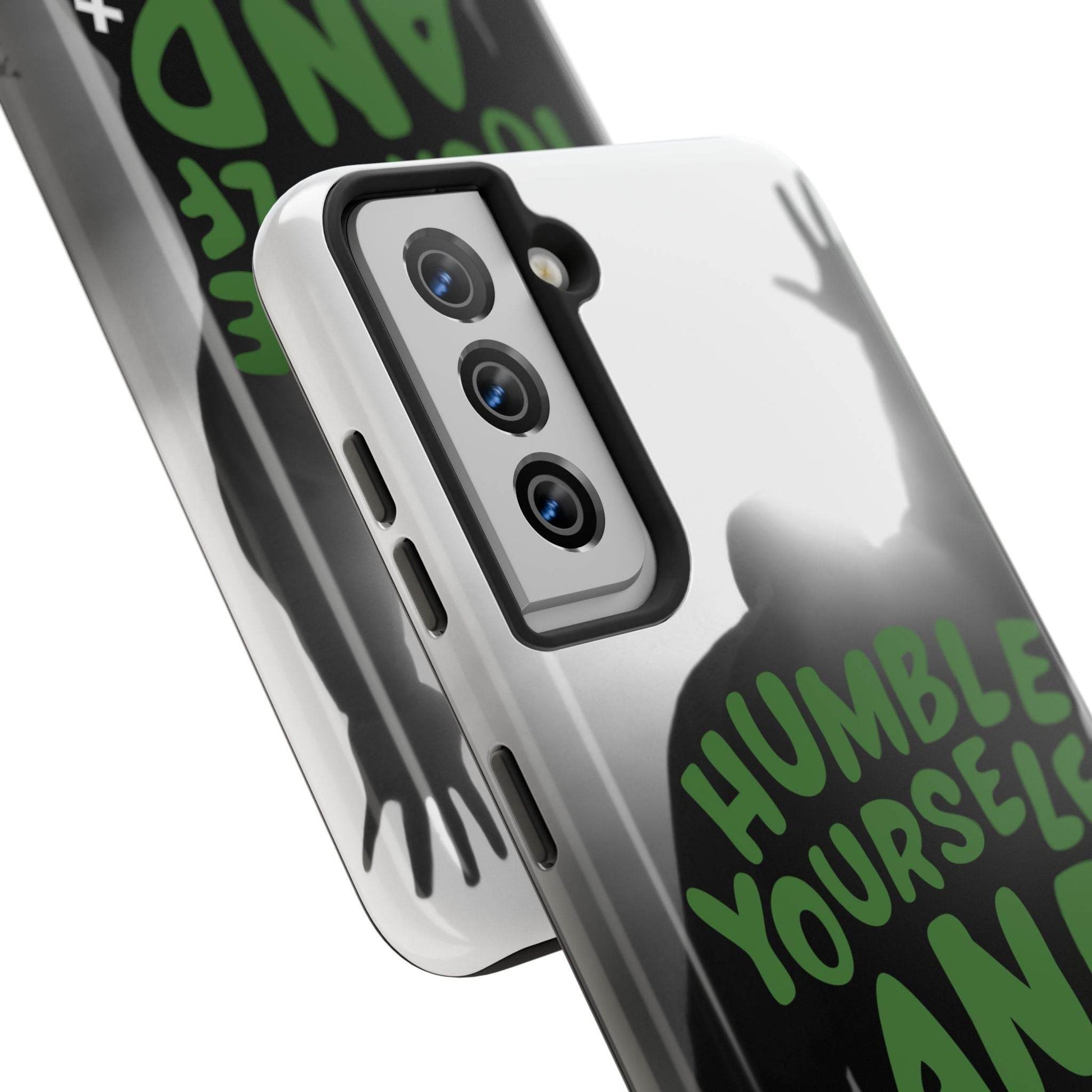 Humble Yourself and Pray Phone Case – Deep Green Faith Design - Harmony + Hope