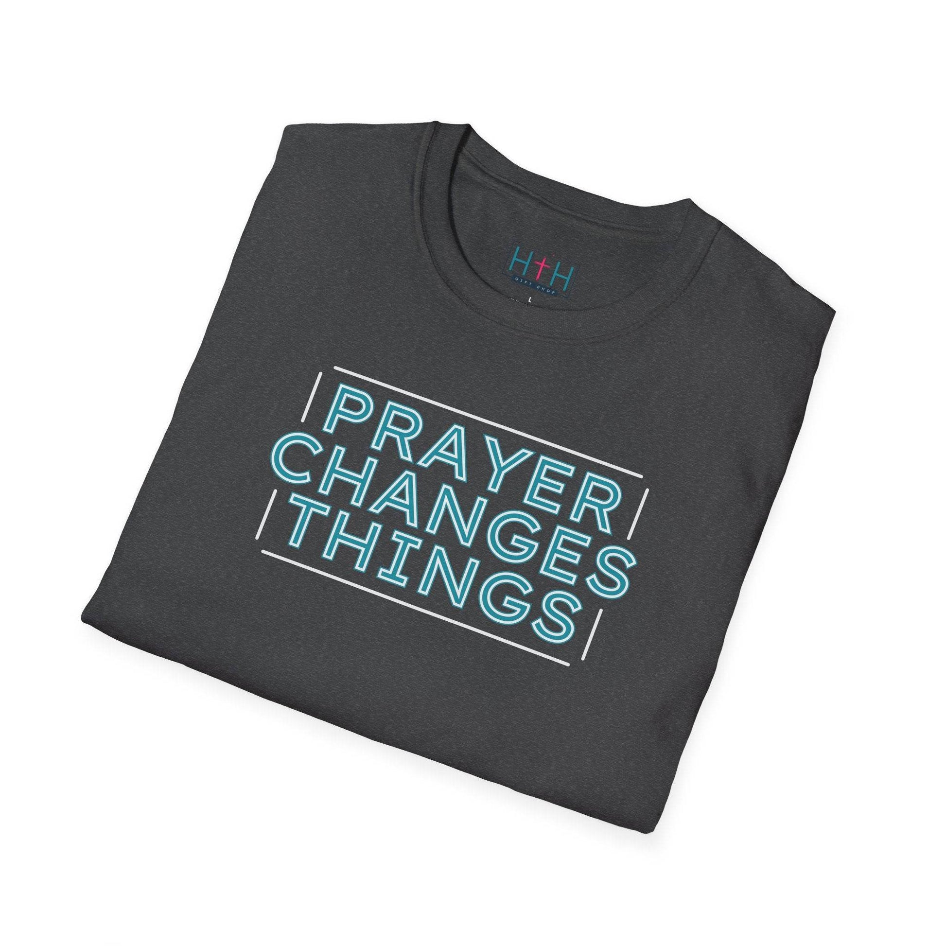 Faith in Motion - Prayer Changes Things Inspirational Unisex T-Shirt - Harmony + Hope
