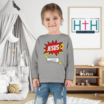 Jesus: My Favorite Superhero – Comic Book Style Toddler Tee - Harmony + Hope