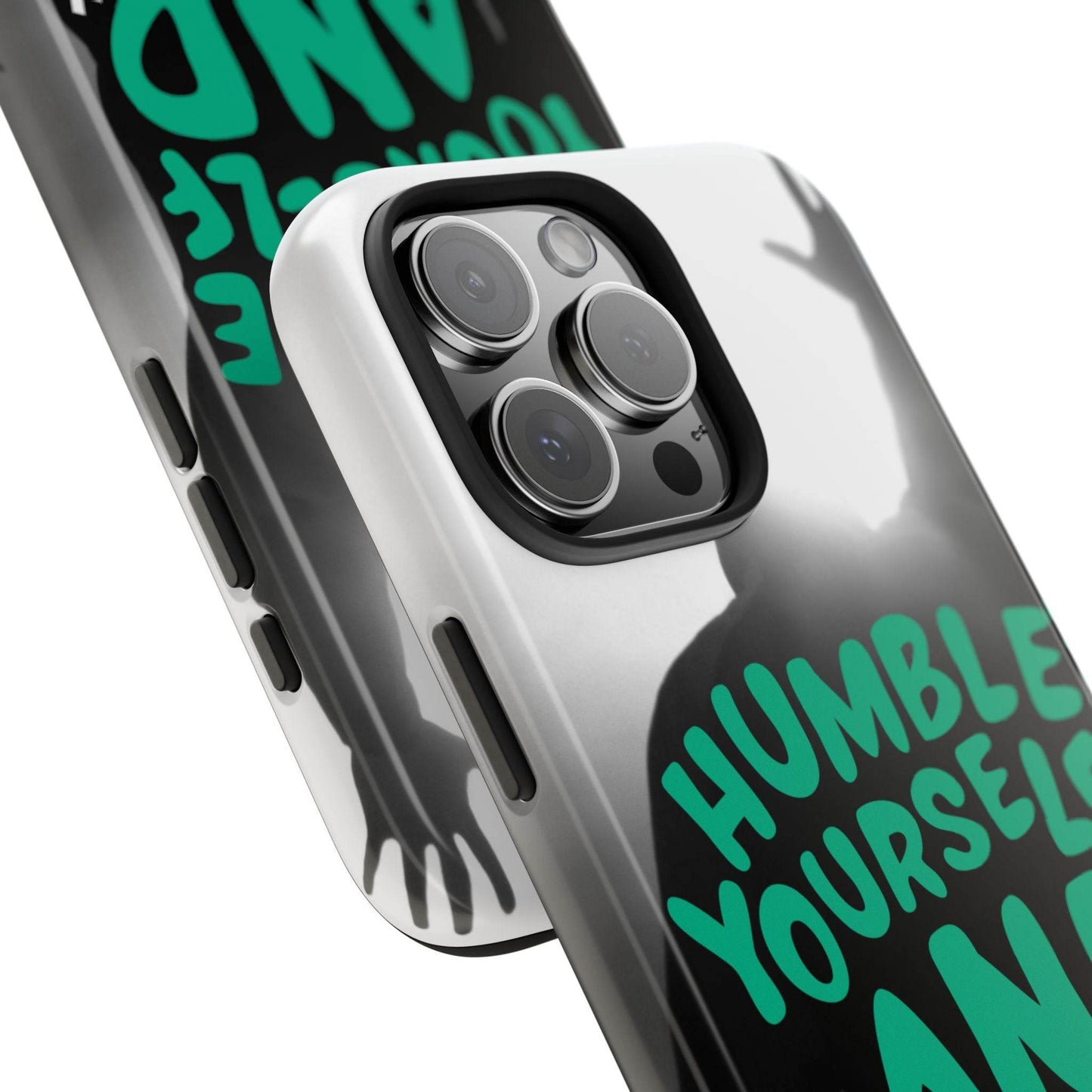 Humble Yourself and Pray Phone Case – Teal Christian Reminder - Harmony + Hope