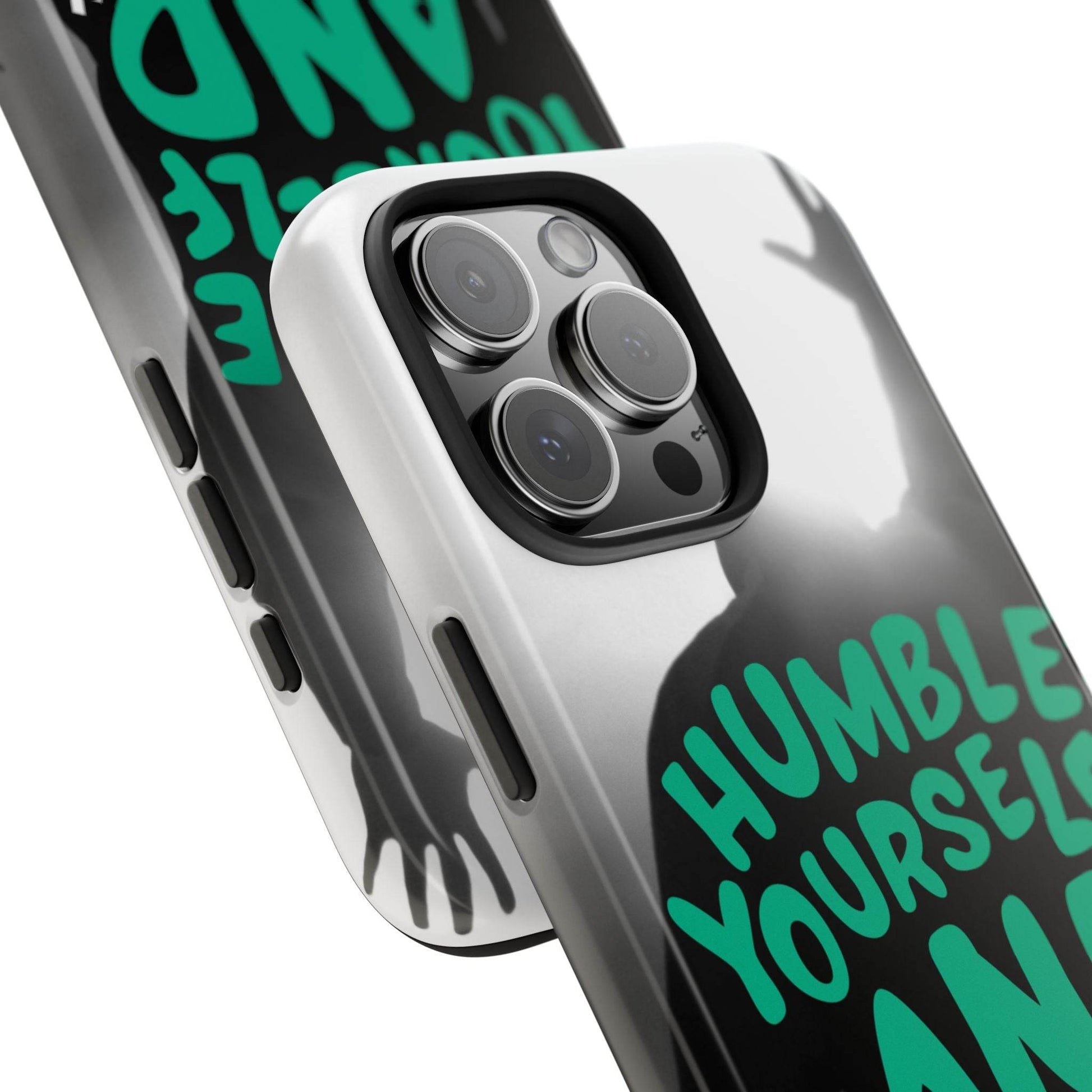 Humble Yourself and Pray Phone Case – Teal Christian Reminder - Harmony + Hope