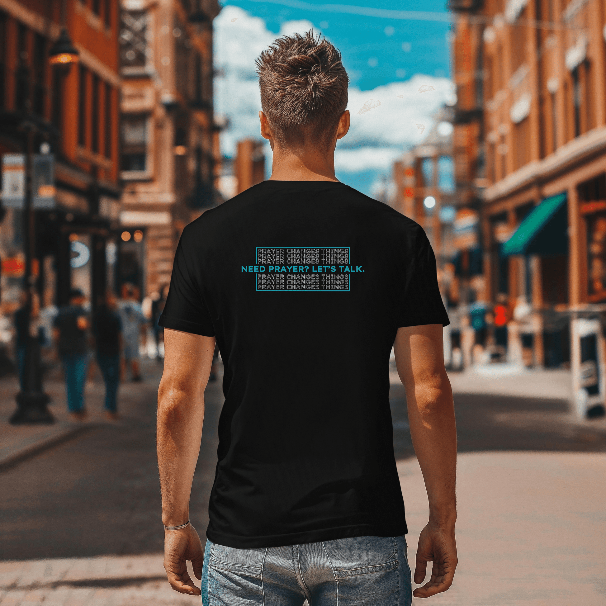 Vintage Wash: Prayer Changes Things T-Shirt - Harmony + Hope