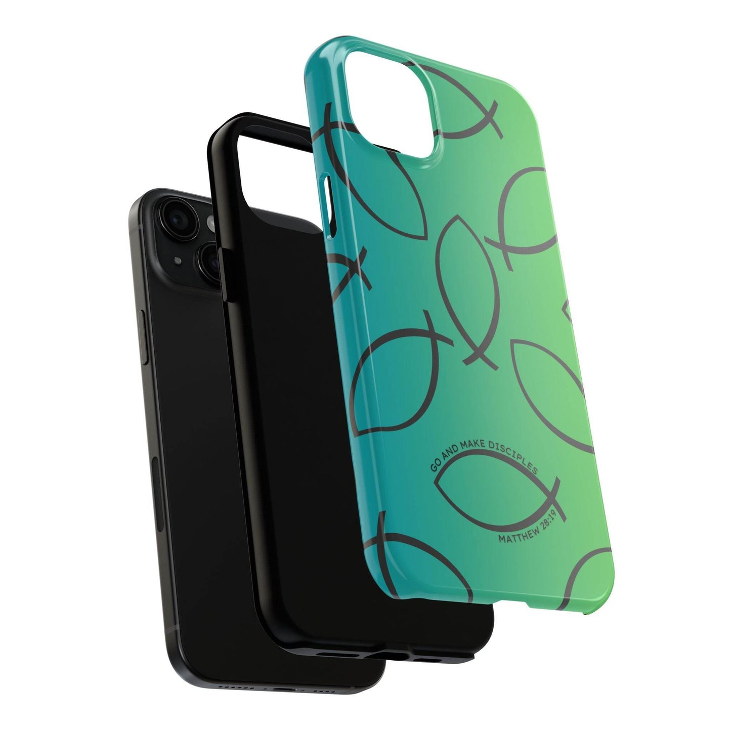 Go and Make Disciples Phone Case – Teal Green Gradient - Harmony + Hope