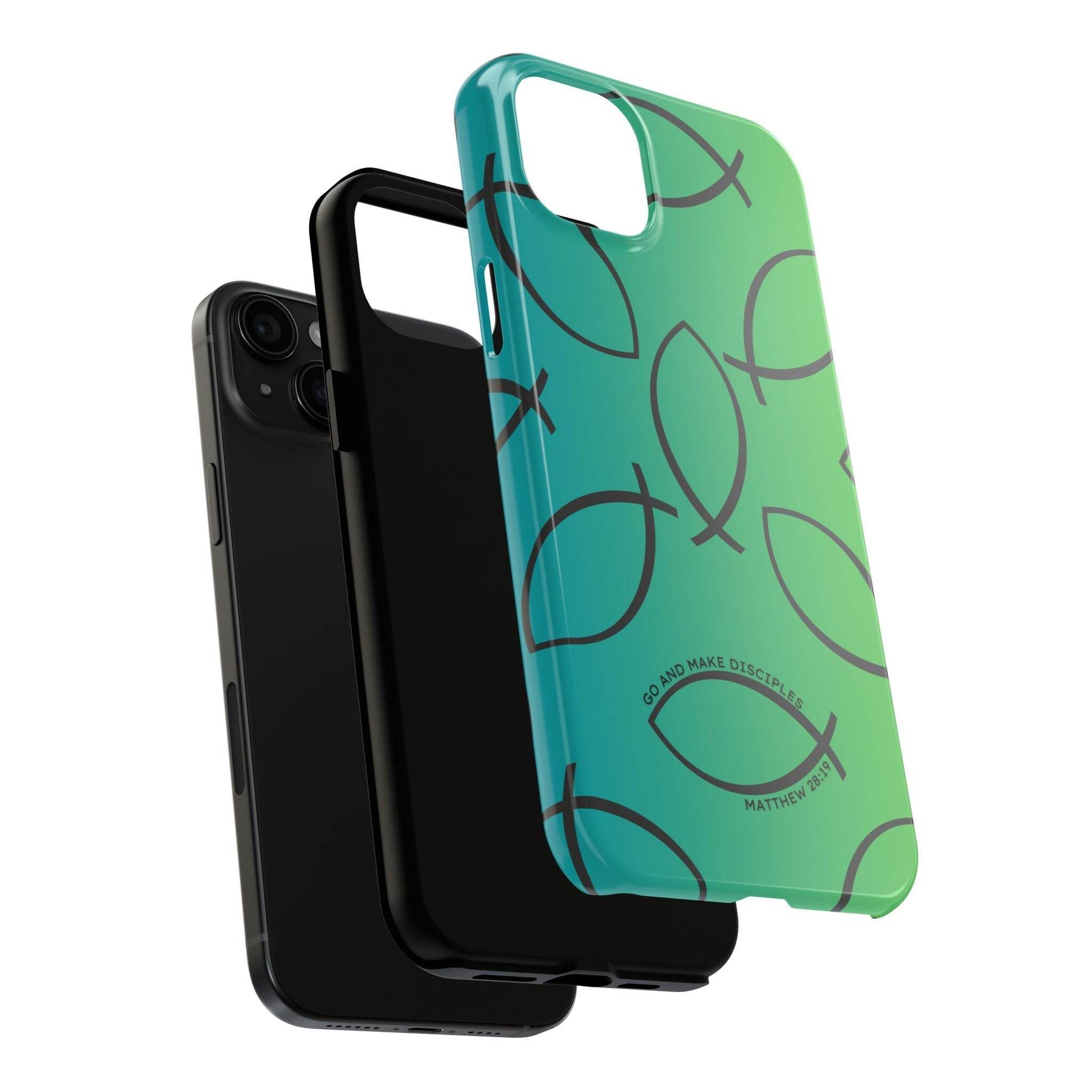 Go and Make Disciples Phone Case – Teal Green Gradient - Harmony + Hope