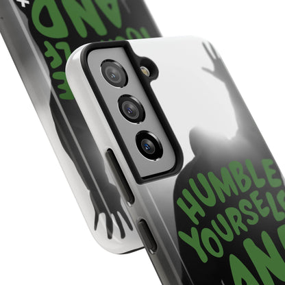 Humble Yourself and Pray Phone Case – Deep Green Faith Design - Harmony + Hope