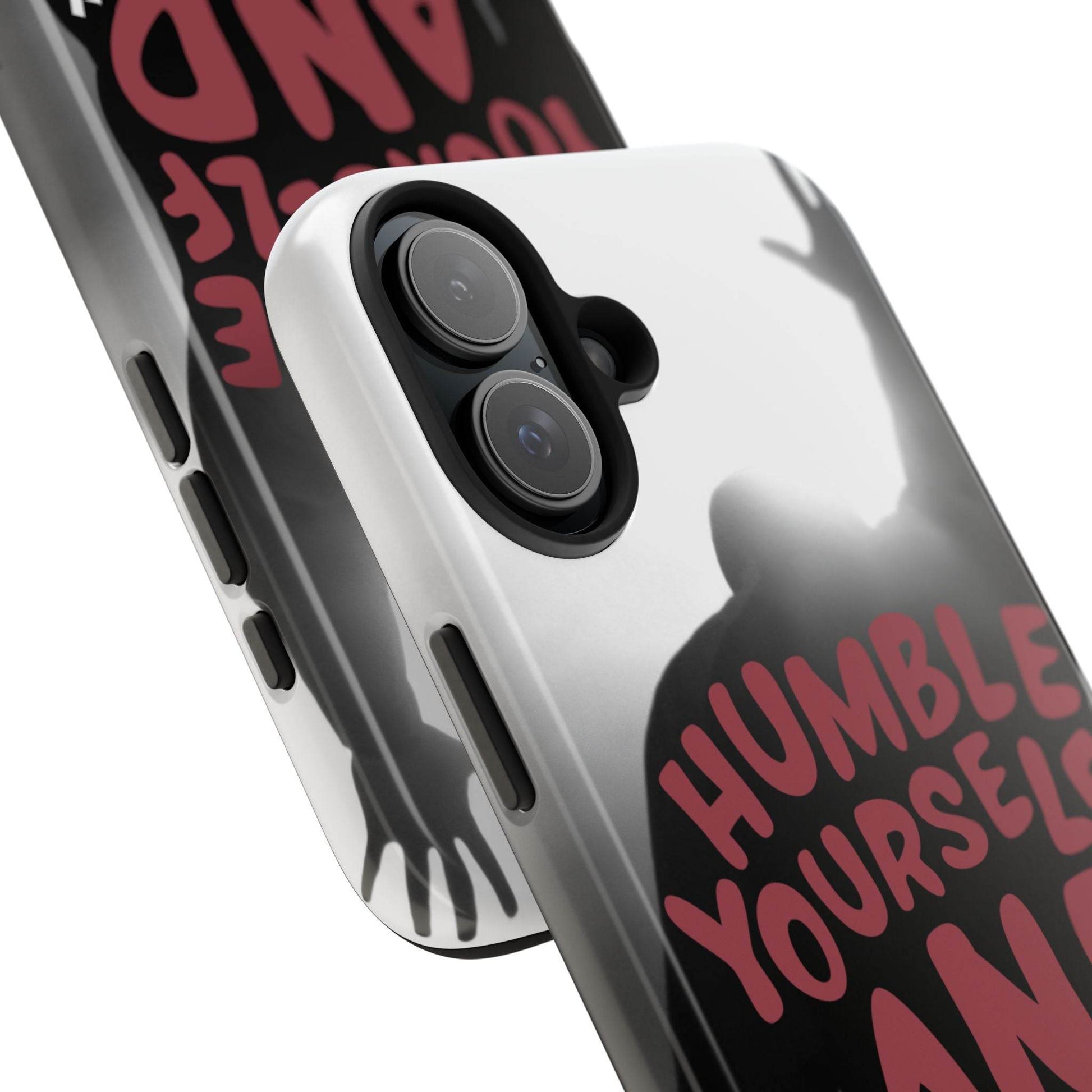 Humble Yourself and Pray Phone Case – Red Statement of Faith - Harmony + Hope