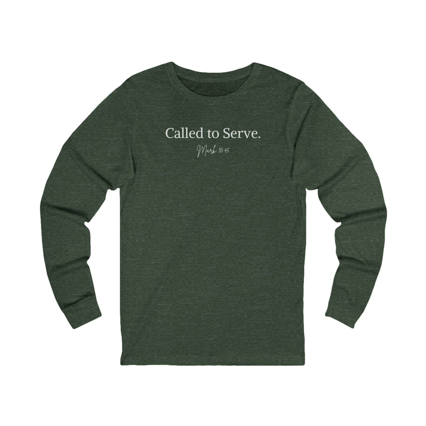 Called to Serve – Mark 10:45 Unisex Long Sleeve Tee - Harmony + Hope