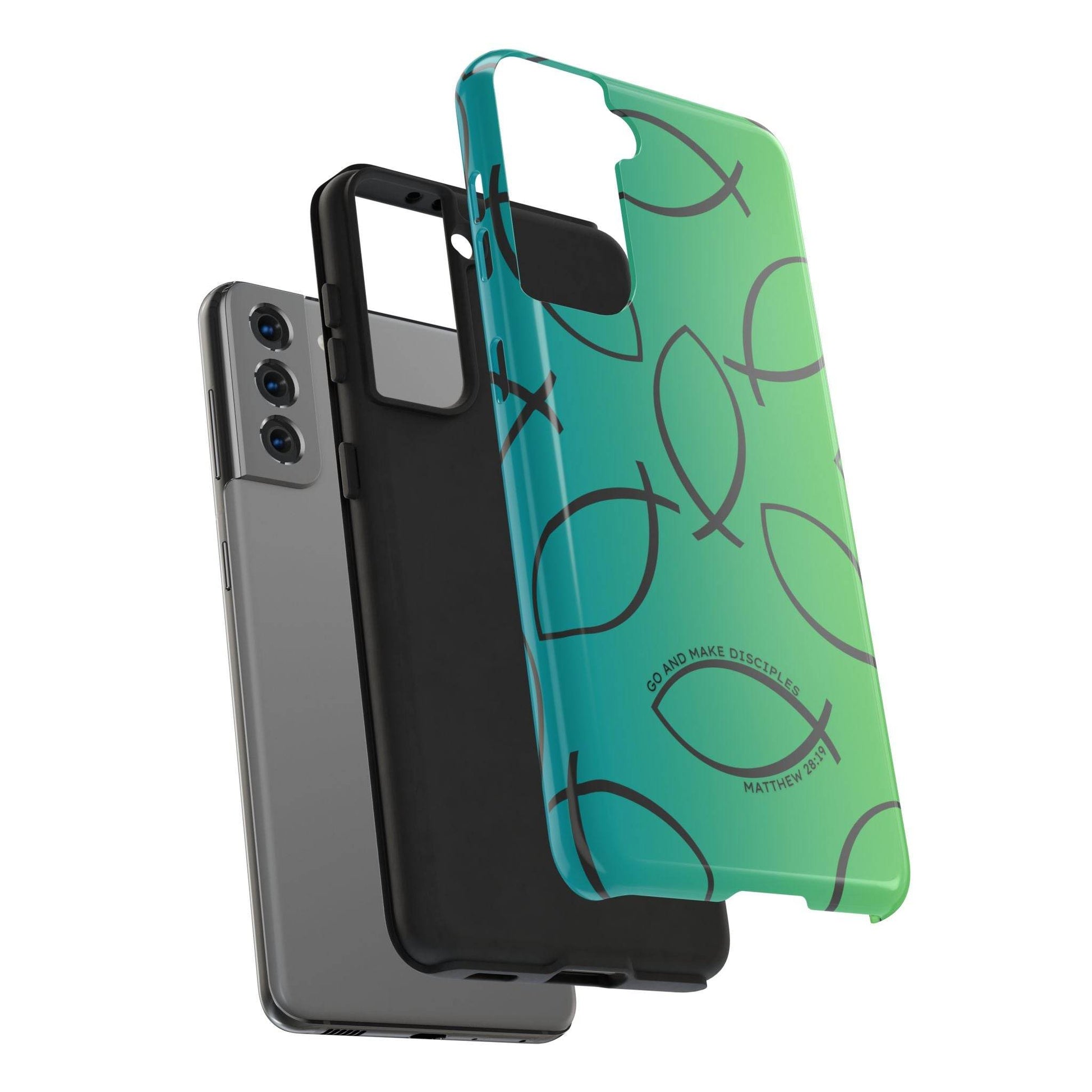 Go and Make Disciples Phone Case – Teal Green Gradient - Harmony + Hope