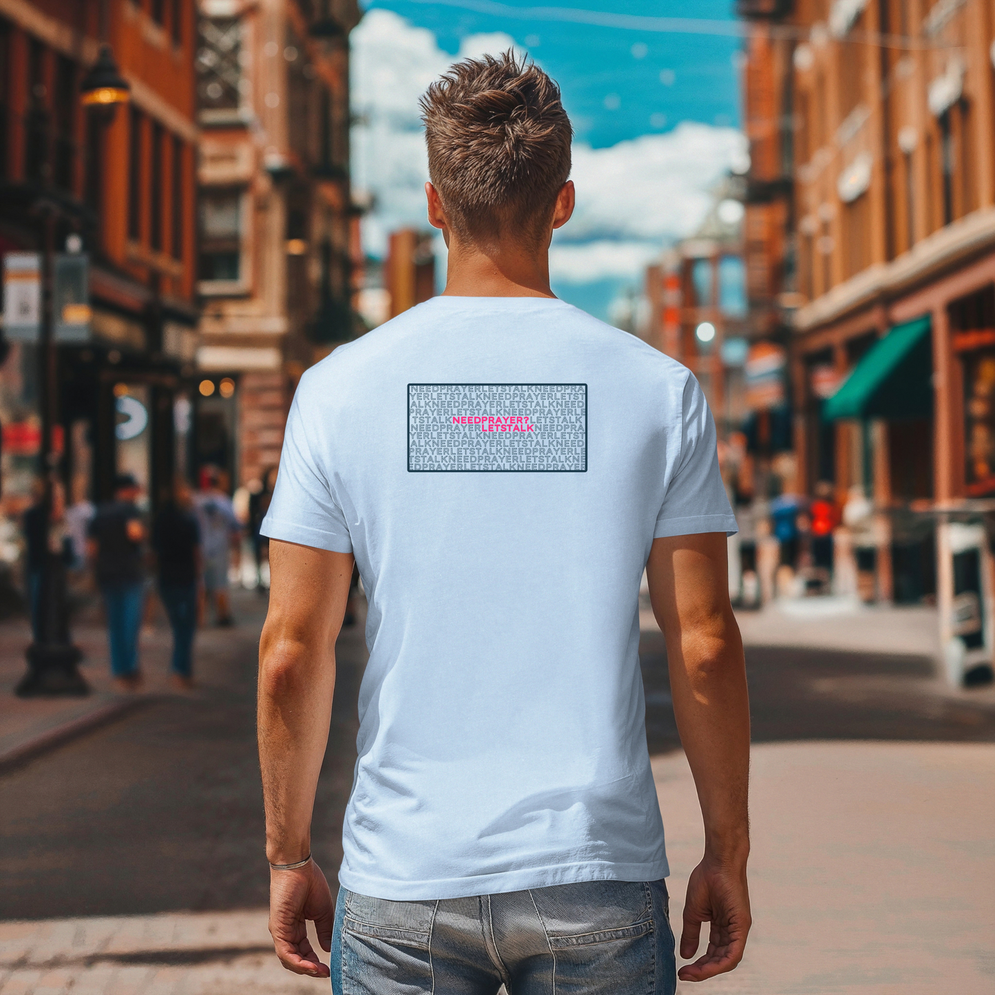 Word Cloud Design "Prayer Changes Things" - Inspirational Unisex T-Shirt