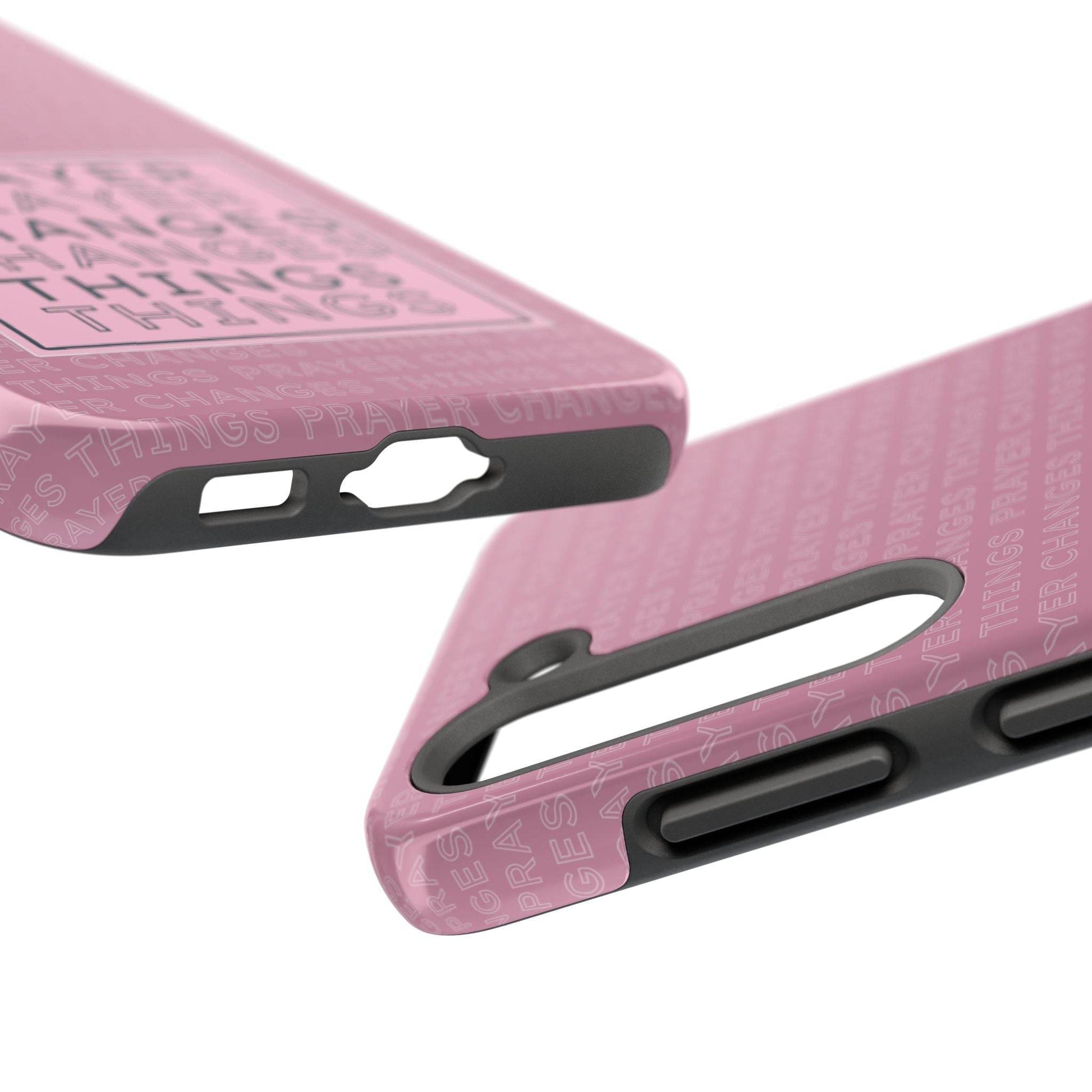 Prayer Changes Things Phone Case – Mauve Pink Faith Design - Harmony + Hope