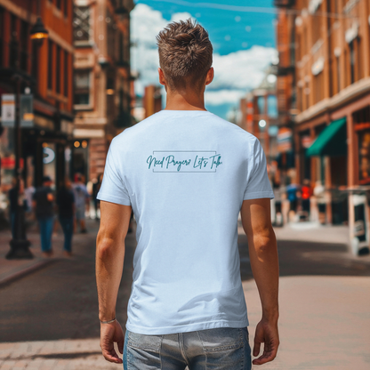 Calligraphy Casual "Prayer Changes Things" - Inspirational Unisex T-Shirt