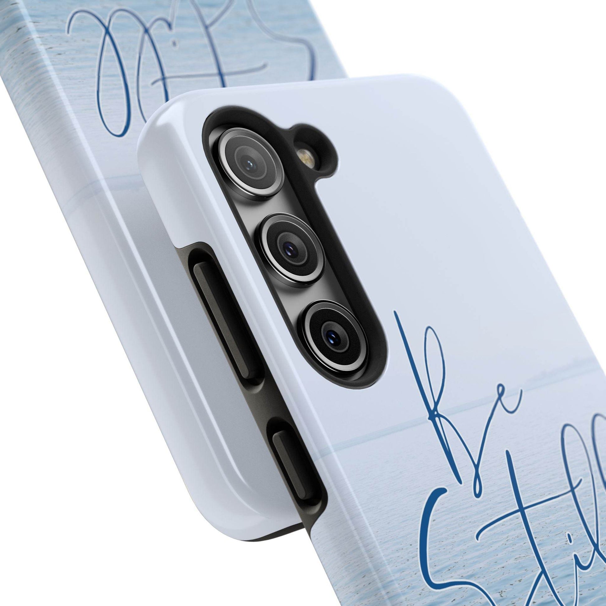 Stillness & Strength Phone Case – Psalm 46:10 Scripture Design - Harmony + Hope