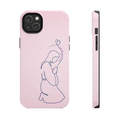 Before I Scroll, I Will Seek Phone Case – Light Pink Christian Cover - Harmony + Hope
