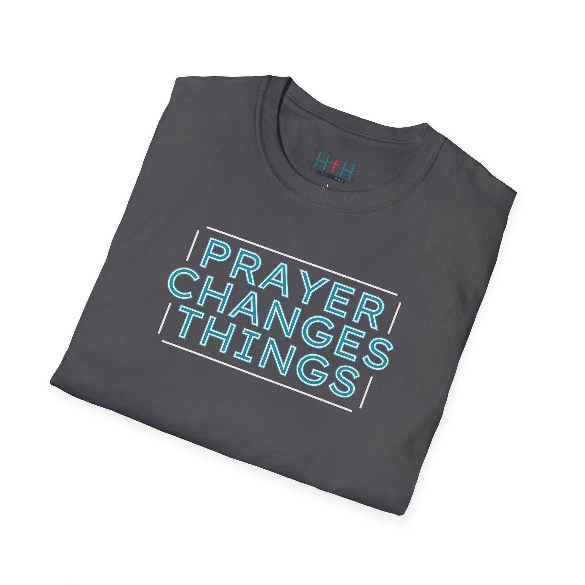 Faith in Motion - Prayer Changes Things Inspirational Unisex T-Shirt - Harmony + Hope