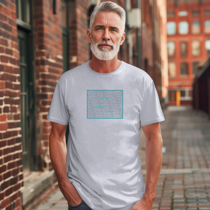 Word Cloud Design "Prayer Changes Things" - Inspirational Unisex T-Shirt
