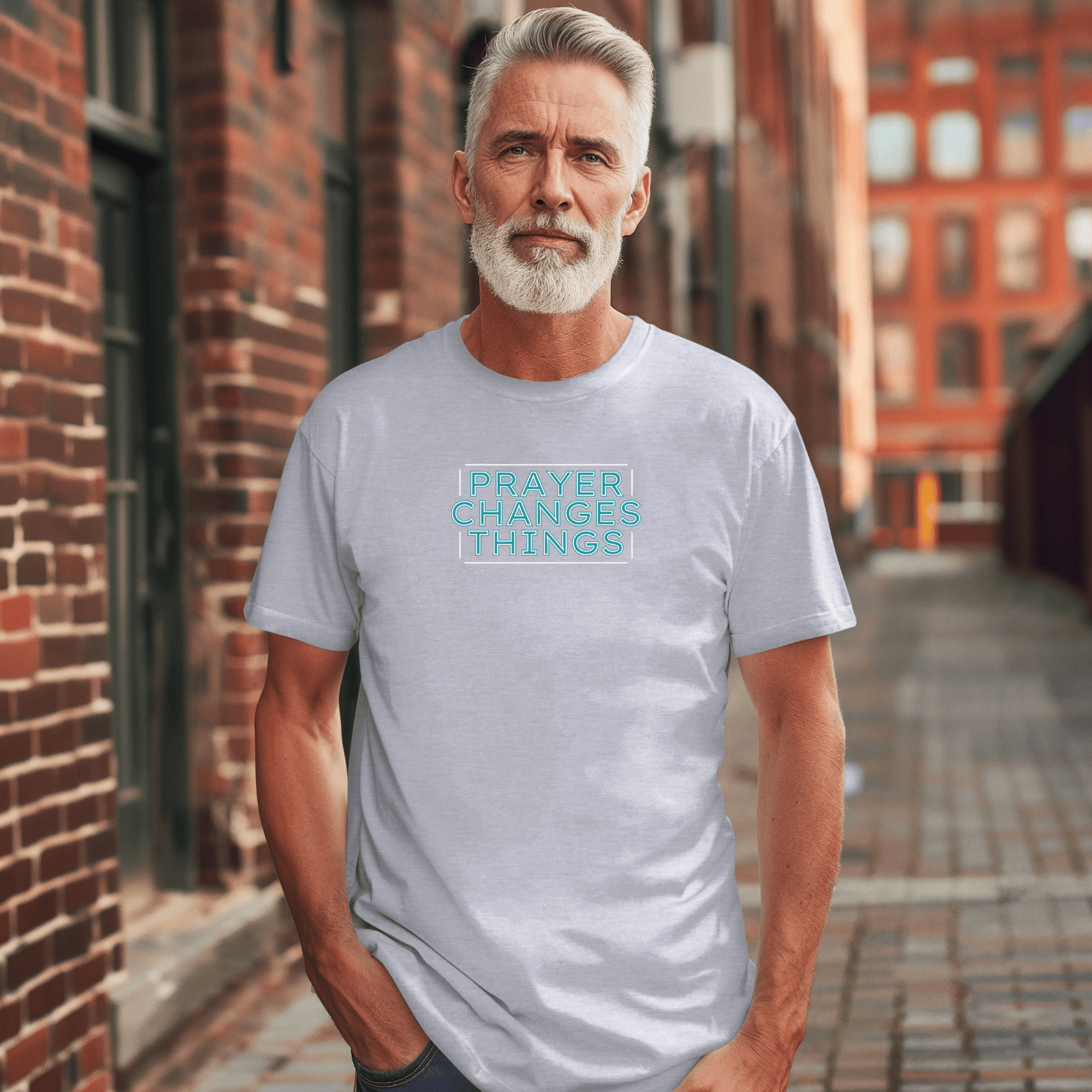 Faith in Motion - Prayer Changes Things Inspirational Unisex T-Shirt - Harmony + Hope