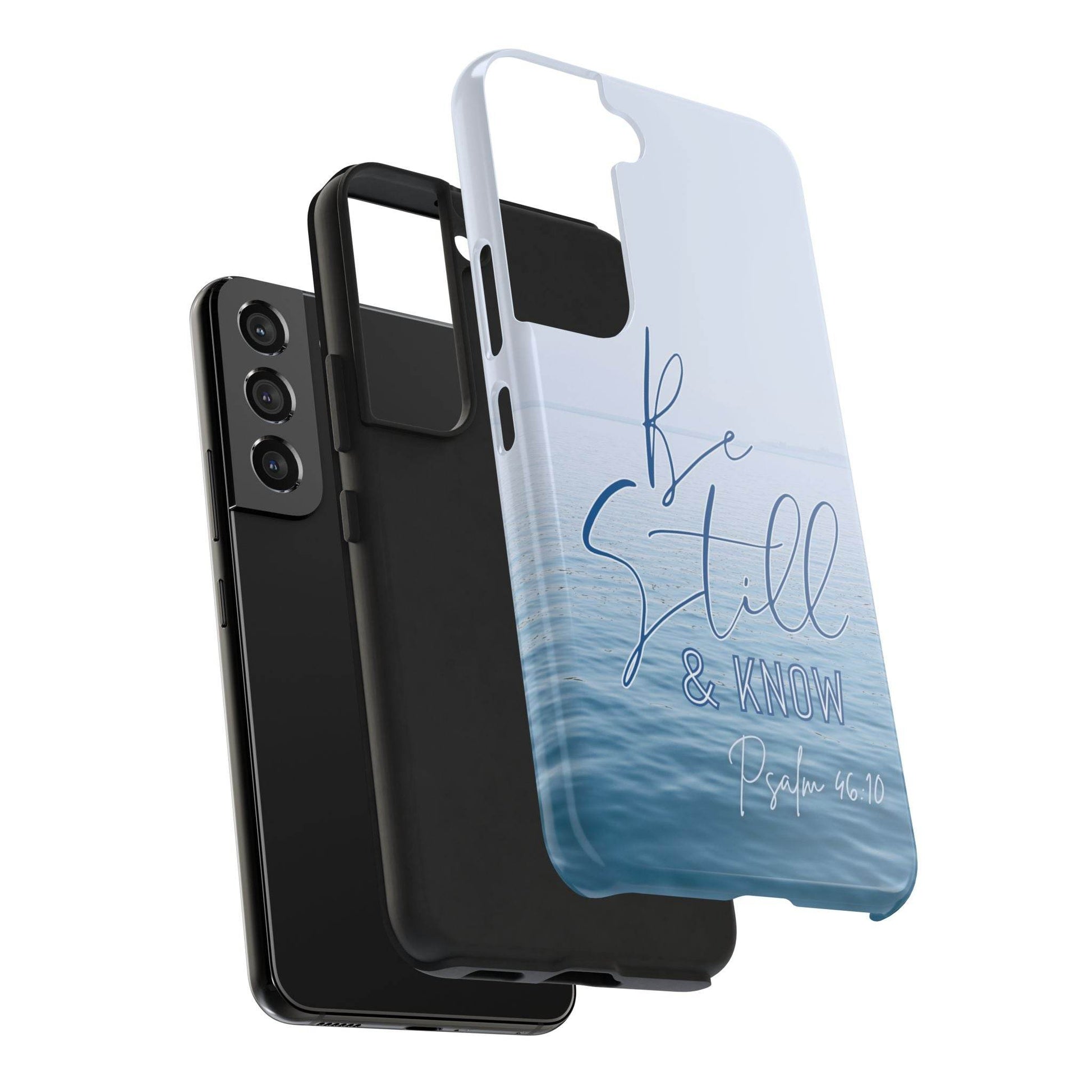 Stillness & Strength Phone Case – Psalm 46:10 Scripture Design - Harmony + Hope