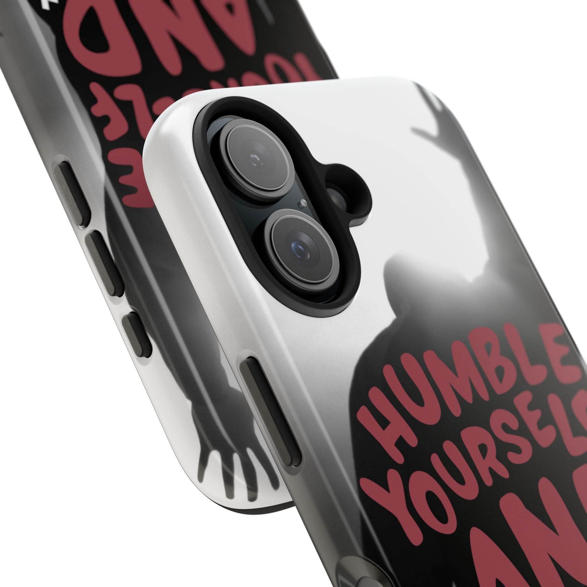 Humble Yourself and Pray Phone Case – Red Statement of Faith - Harmony + Hope